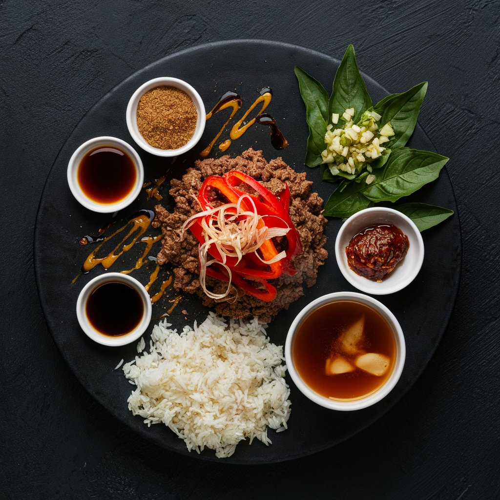 Succulent Thai Basil Beef - Essential Ingredients