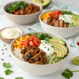 Sweet Pork Burrito Bowls