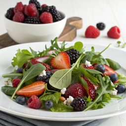 Mixed Green Salad with Berries