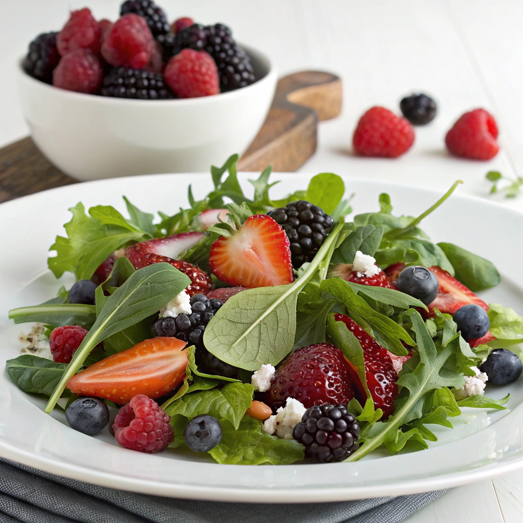 Mixed Green Salad with Berries