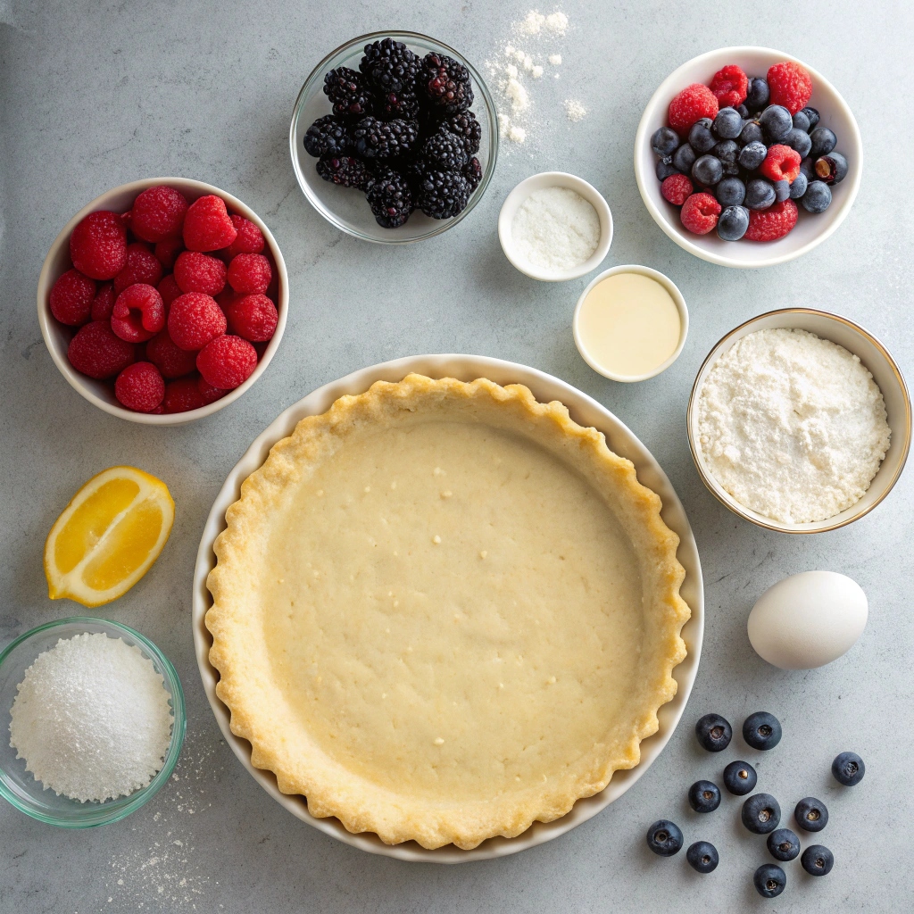 Triple Berry Pie Ingredients