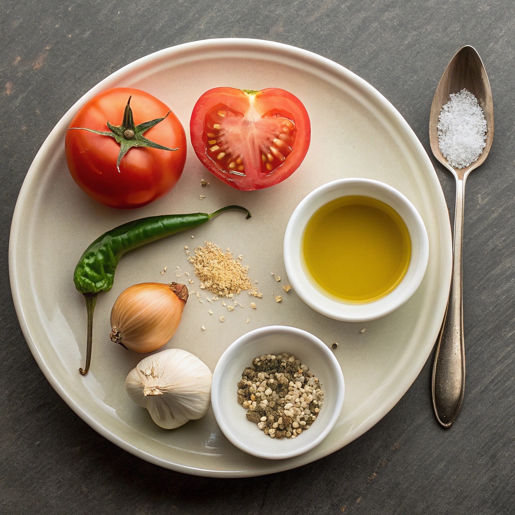 Ingredients for Salsa Roja