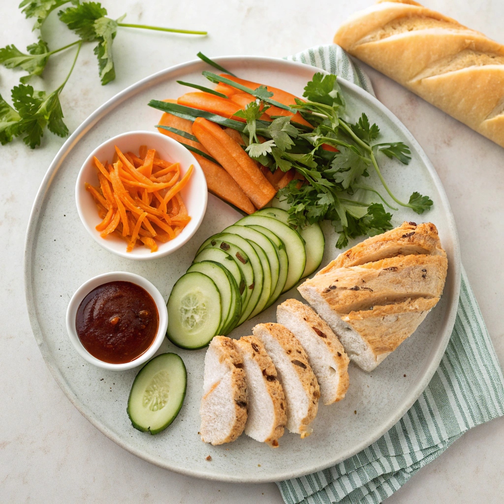 Ingredients for Vietnamese Bánh Mì