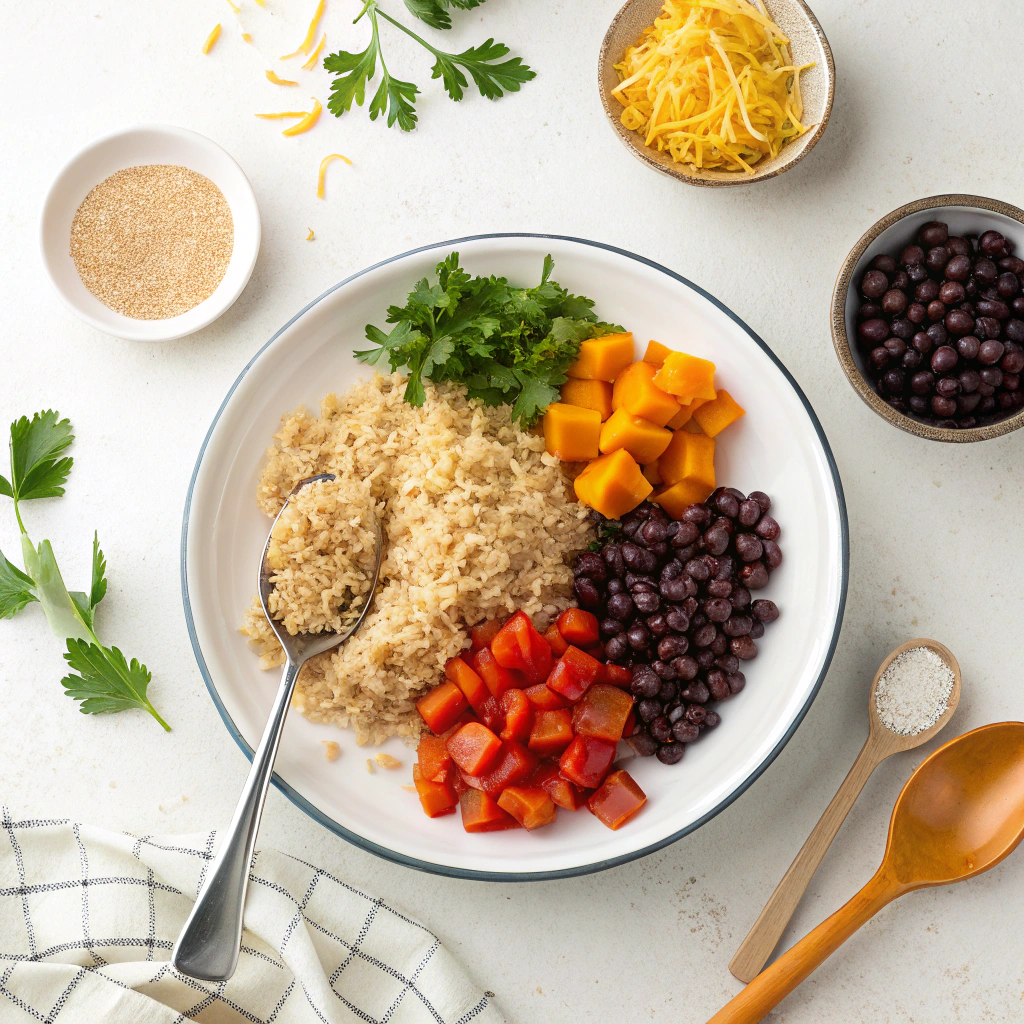 Fresh Veggie Enchiladas Ingredients