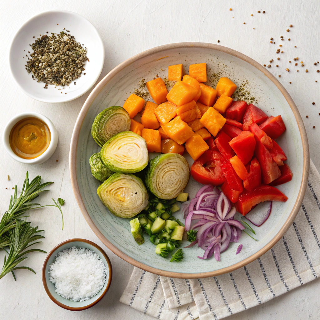 Ingredients for Roasted Vegetables