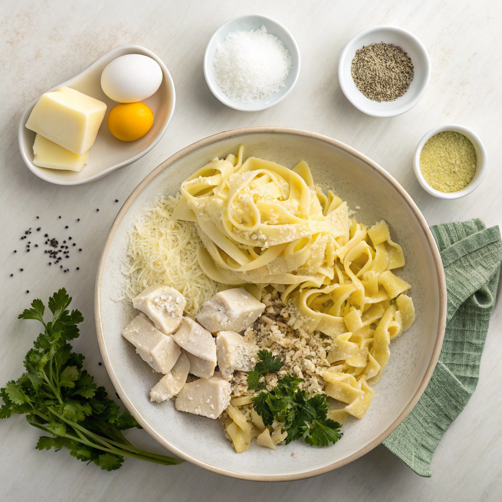 Ingredients for Chicken Noodle Casserole