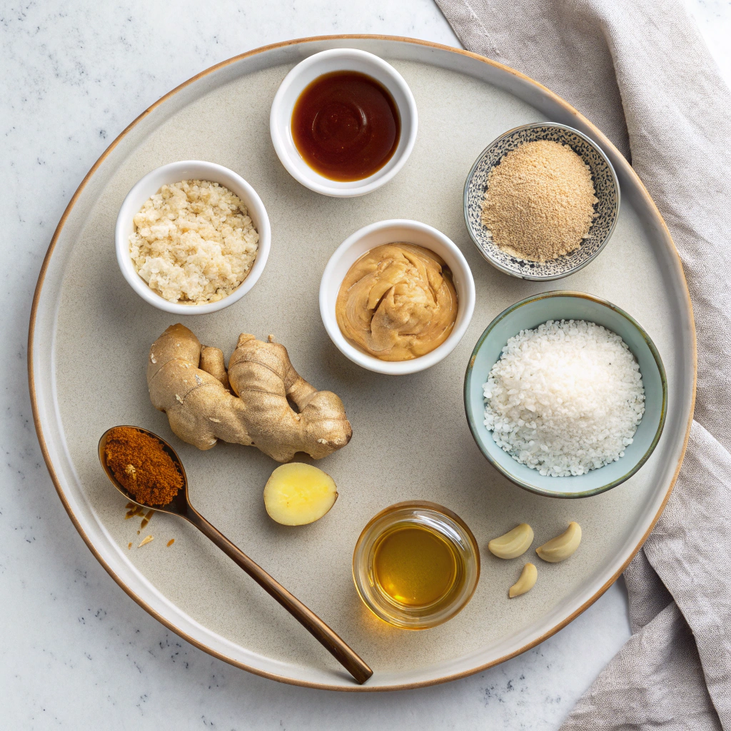 Fresh Asian Peanut Sauce Ingredients