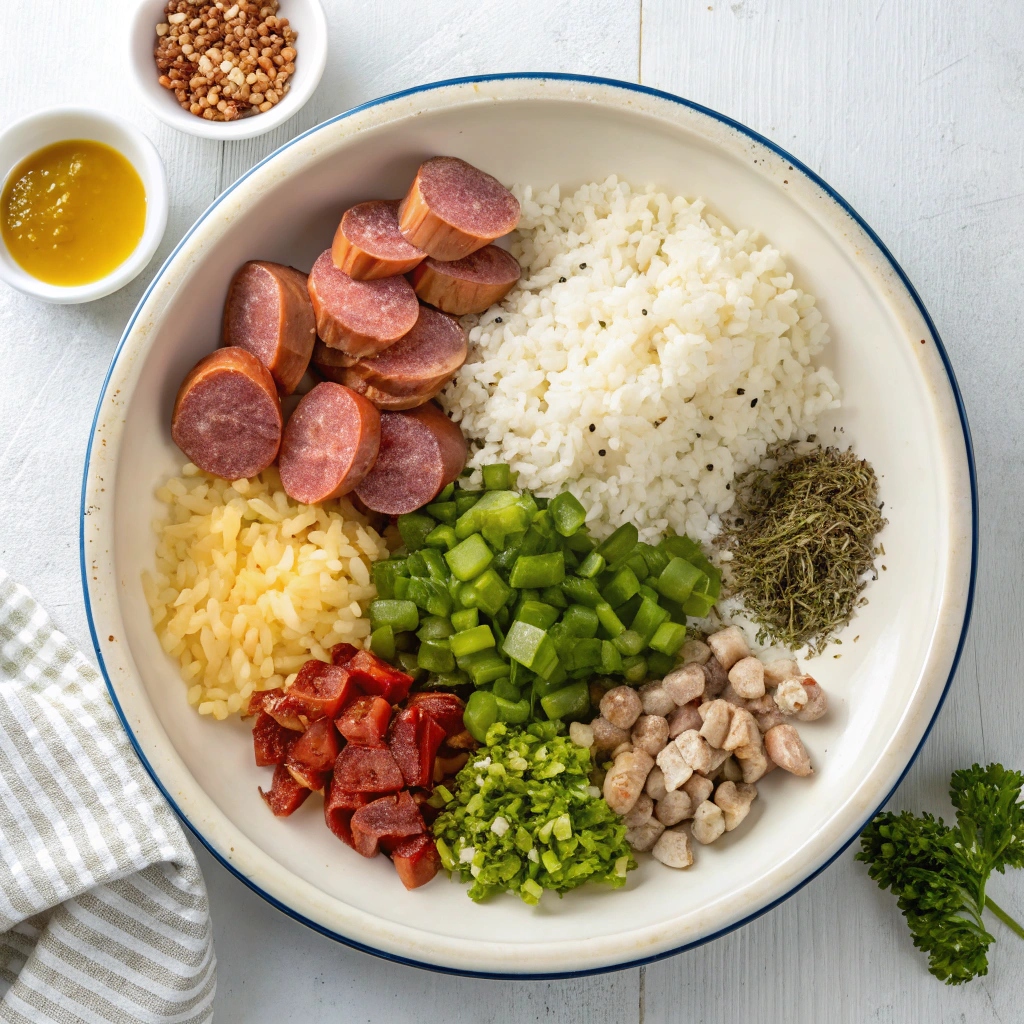 Ingredients For Classic Red Beans and Rice