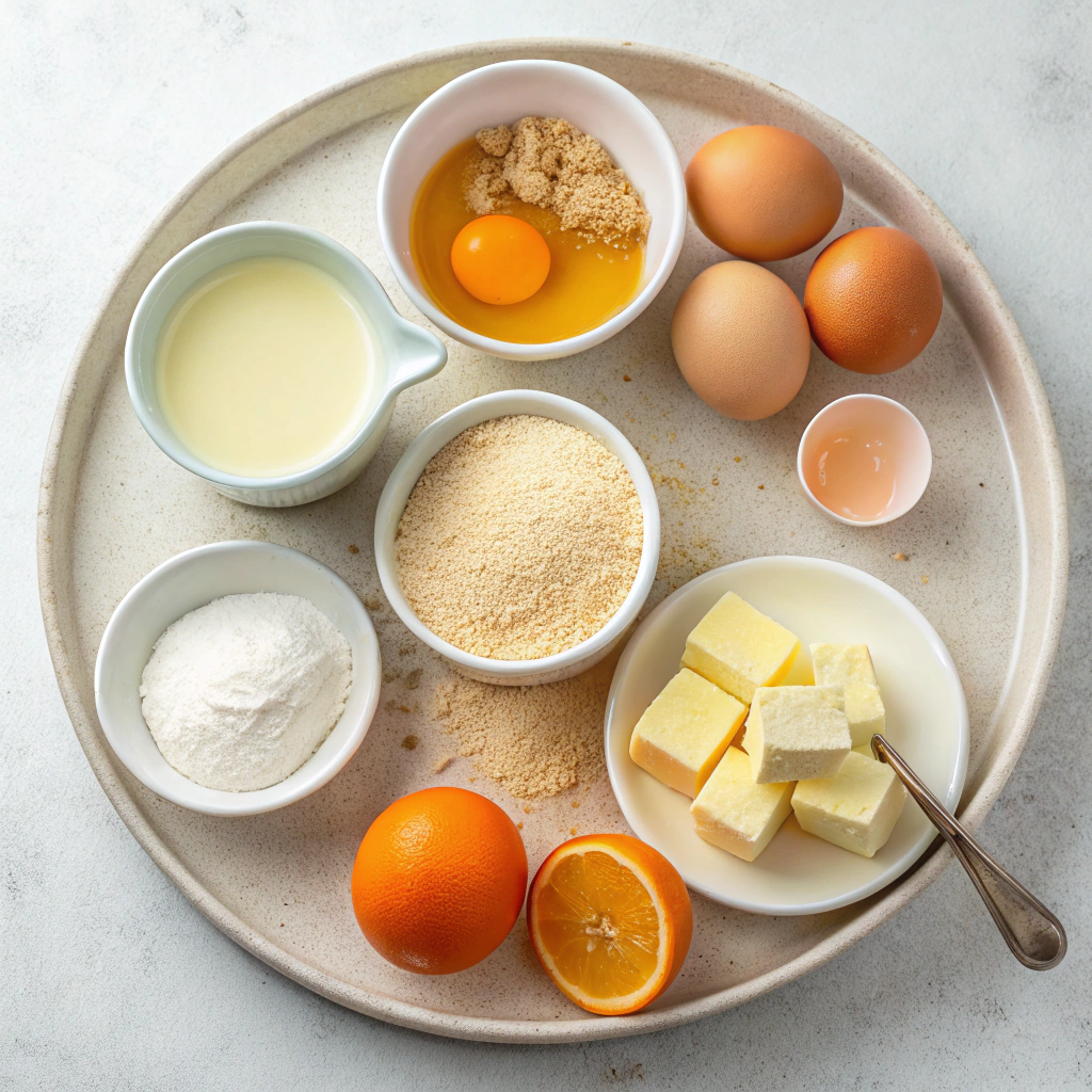 Ingredients for Heavenly Orange Rolls