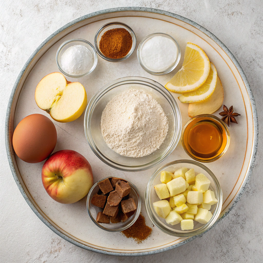 Fresh Apple Bundt Cake Ingredients