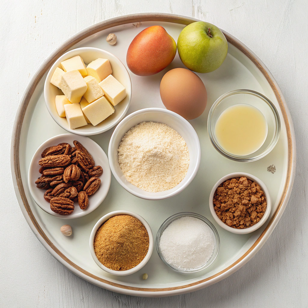 Ingredients for Apple Coffee Cake