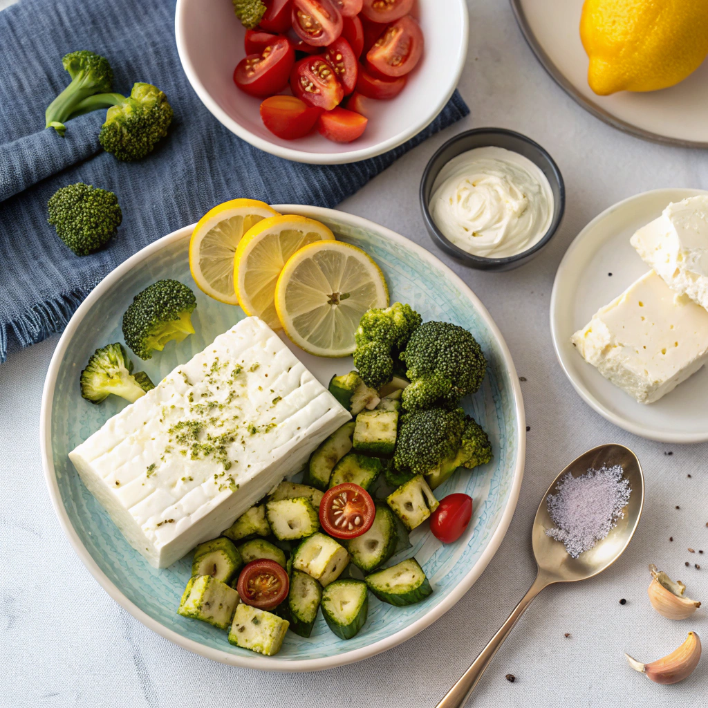 Ingredients for Whipped Feta Dip