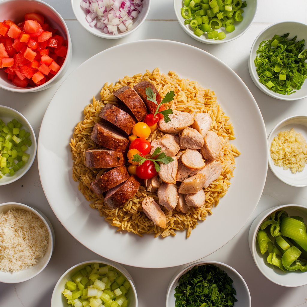 Ingredients for One Pan Jambalaya