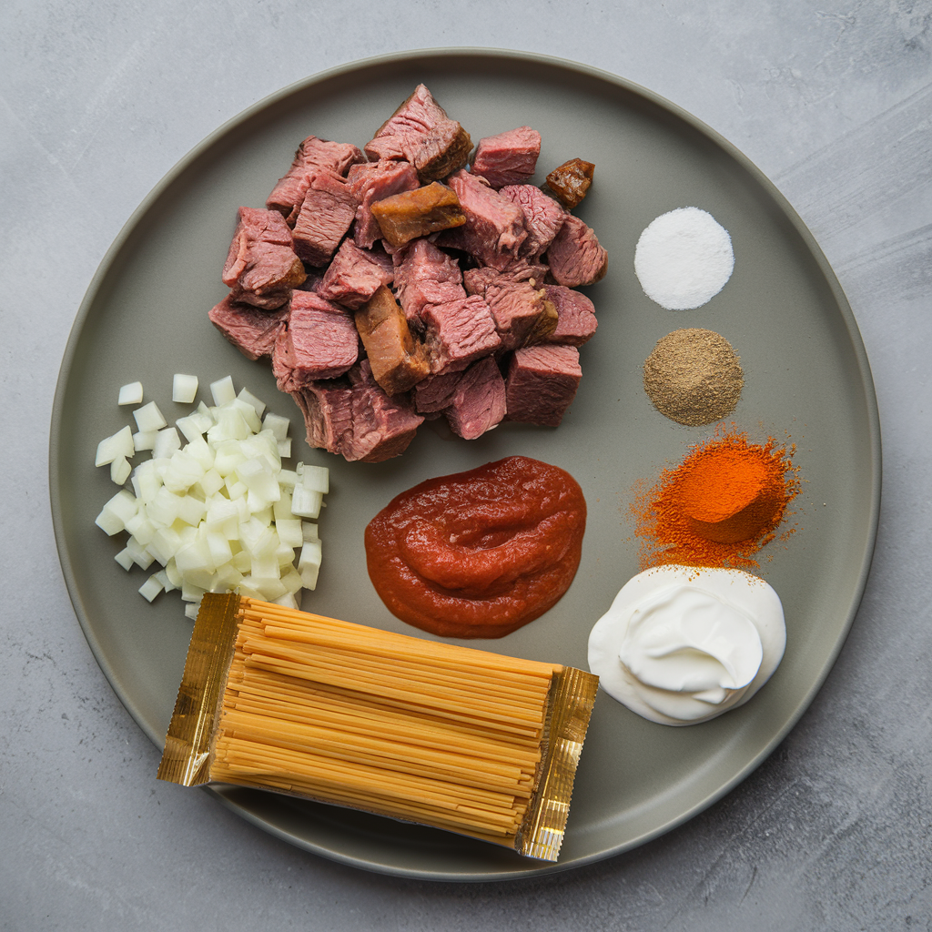 Ingredients for Classic Hungarian Stew