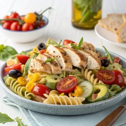 Healthy Chicken Pasta Salad
