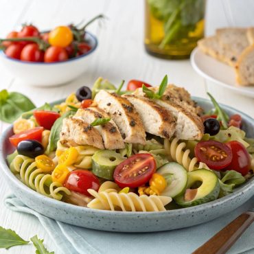 Healthy Chicken Pasta Salad