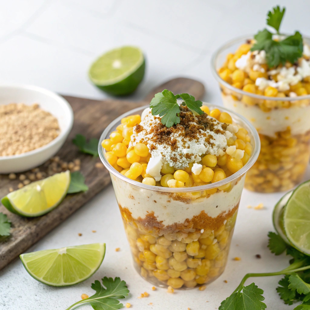 Esquites (Mexican corn in a cup)