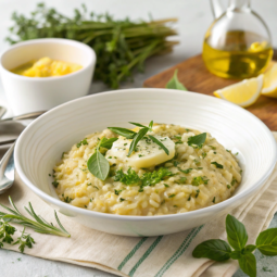 Classic Italian Risotto with Herb-Flavored Butter