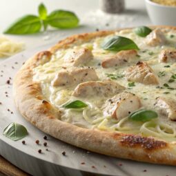 Chicken Alfredo Pizza