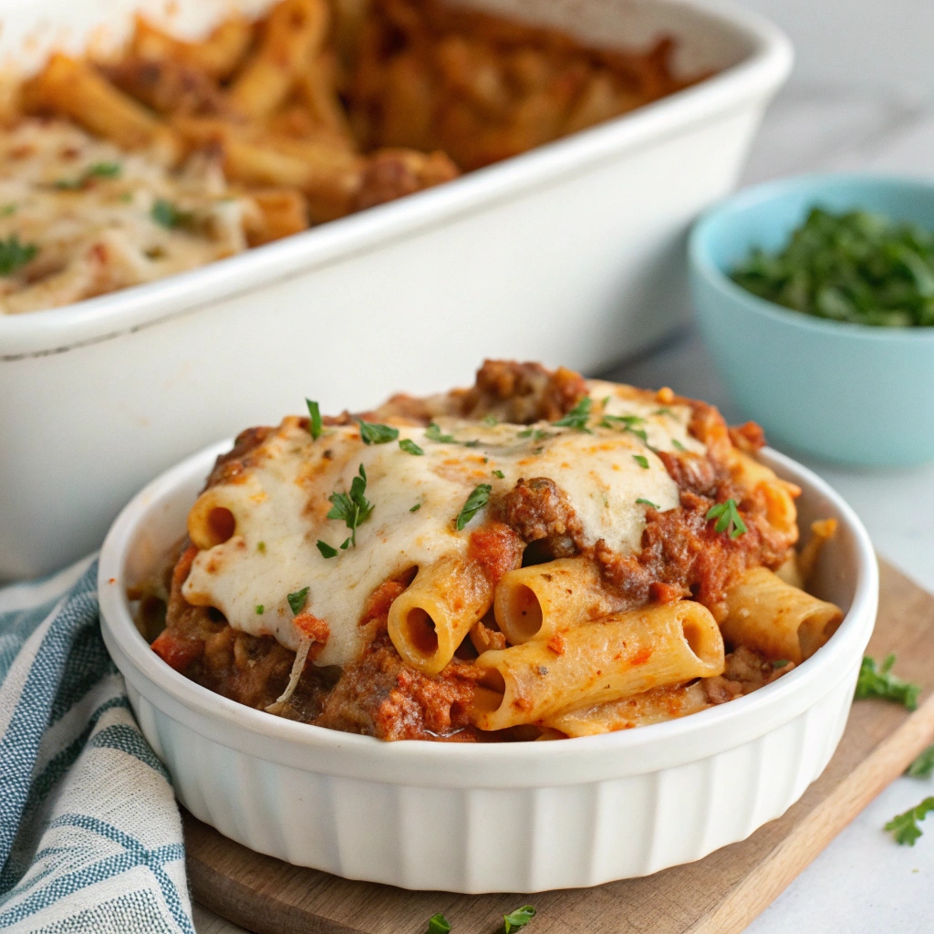 Crock Pot Baked Ziti