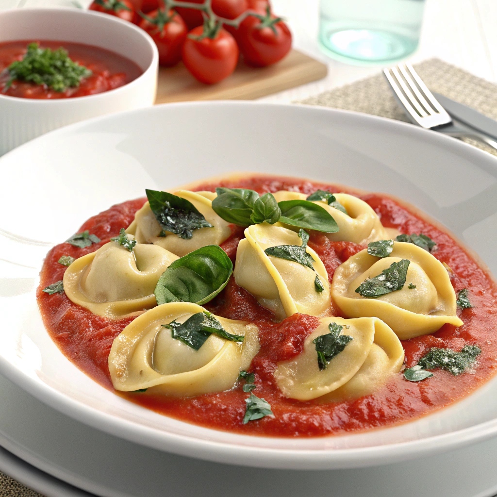 Creamy Tomato and Spinach Tortellini