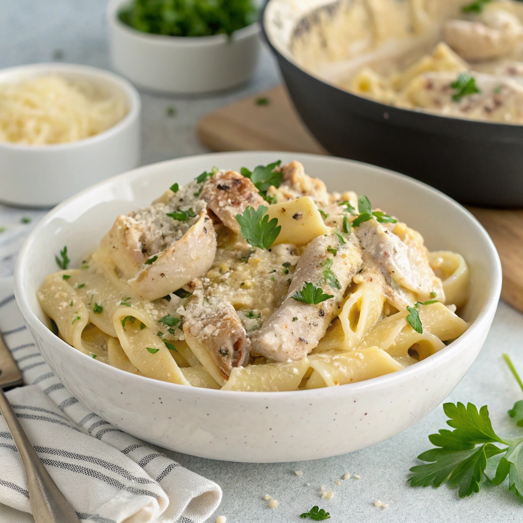 Instant Pot Ranch Chicken Pasta