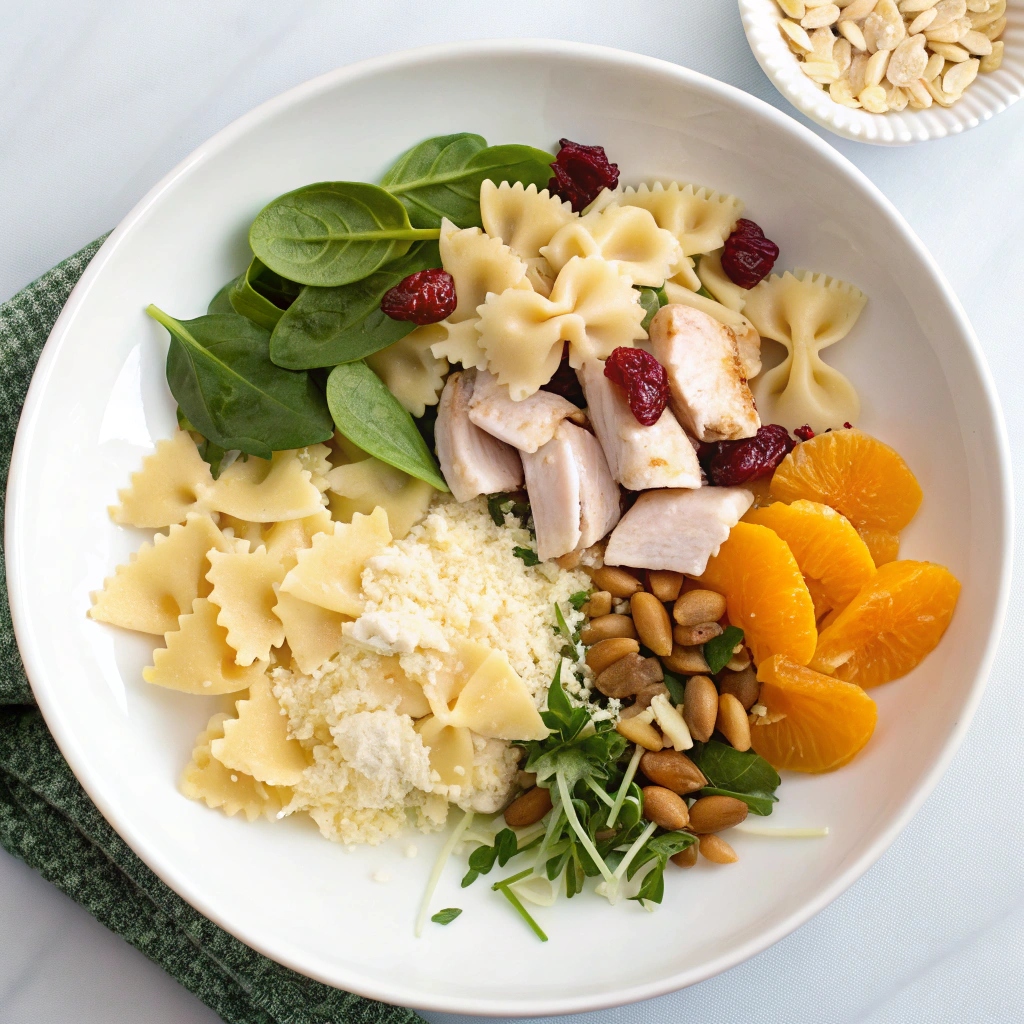 Healthy Chicken Pasta Salad Ingredients