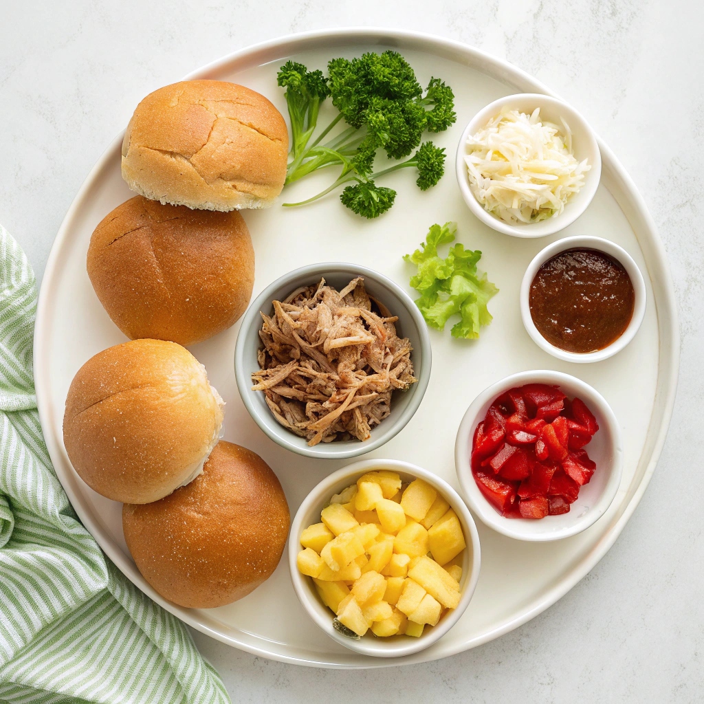 BBQ Pulled Pork Sandwiches Ingredients