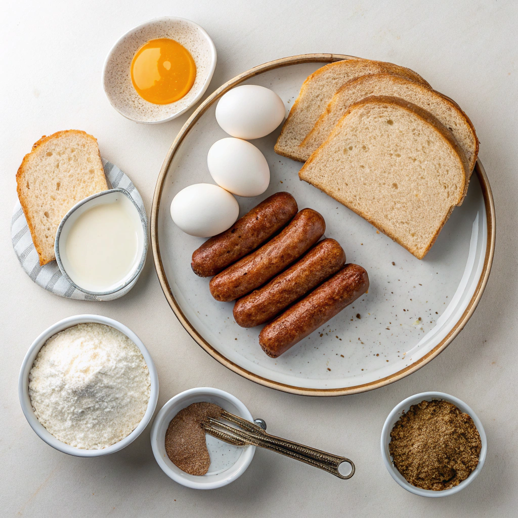 Ingredients for French Toast Roll-Ups