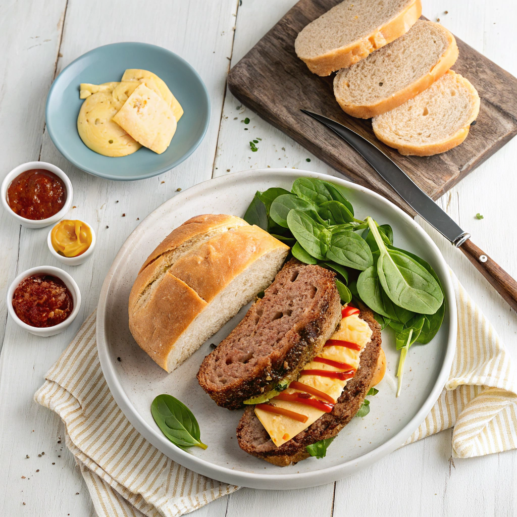 Ingredients for Perfect Meatloaf Sandwich