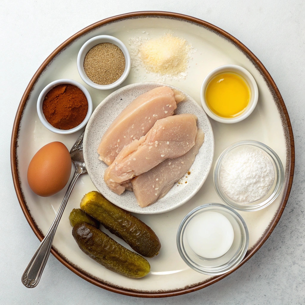 Ingredients for Crispy Air Fryer Chicken Tenders