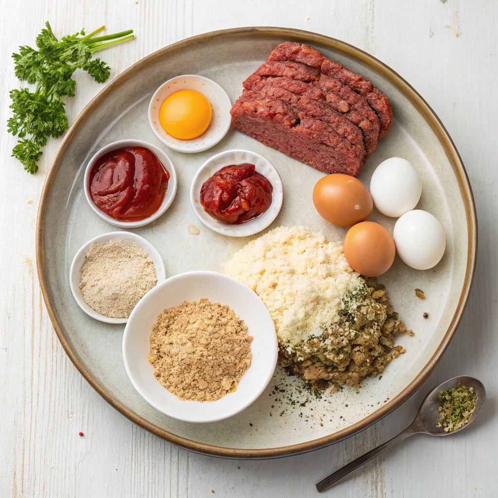 Ingredients for Classic Meatloaf