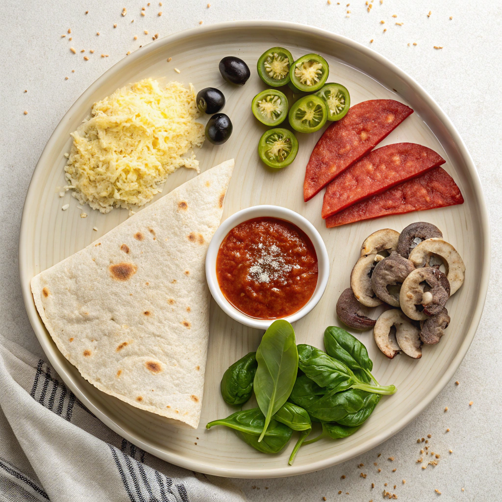 Ingredients for Pizza Quesadillas