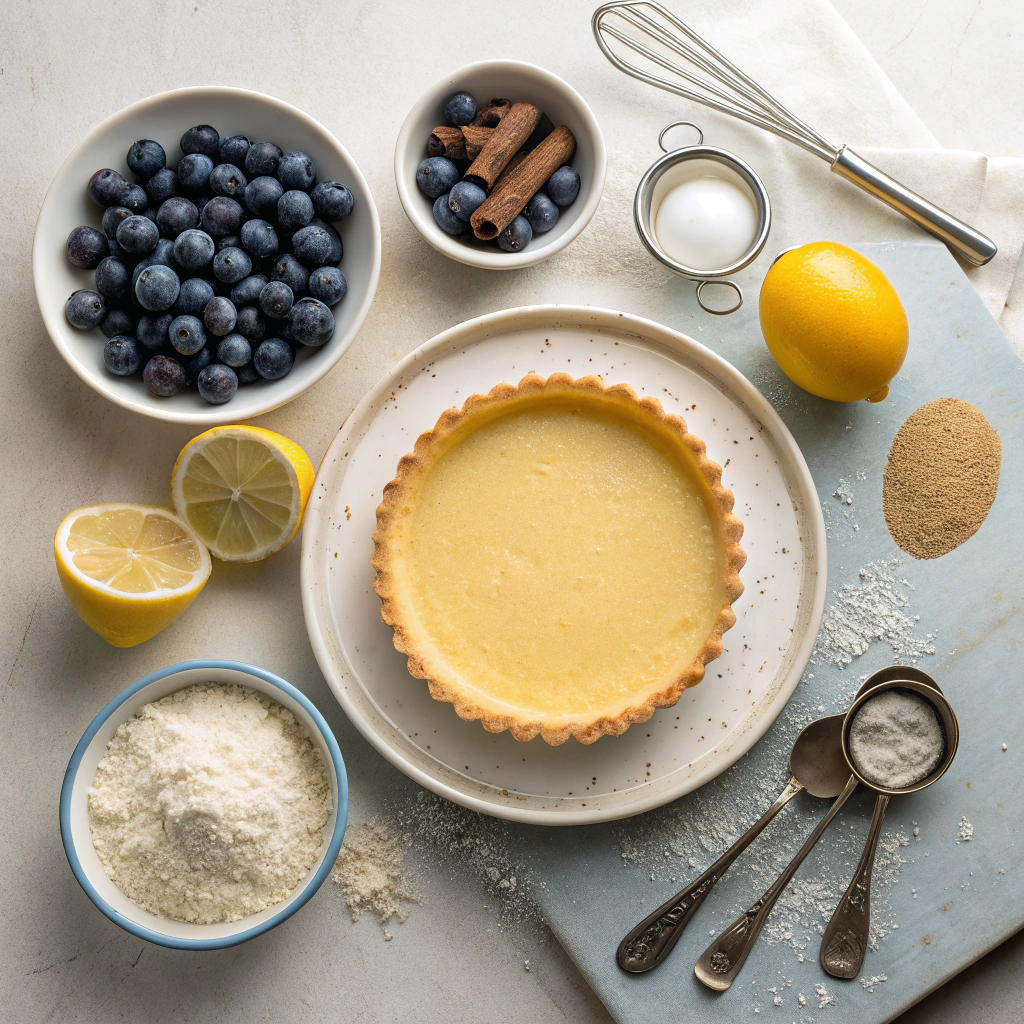 Ingredients For Perfect Blueberry Pie