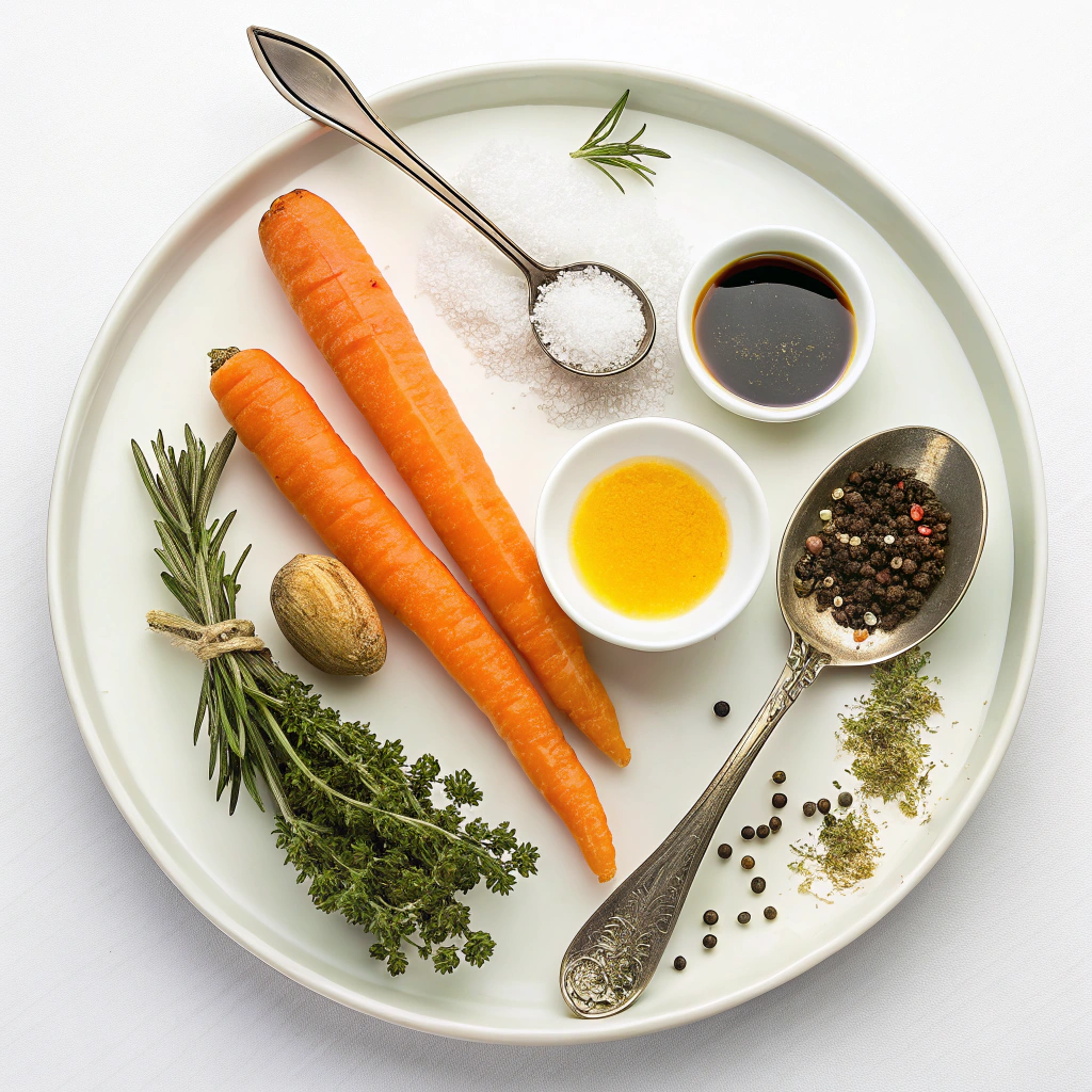 Ingredients for Balsamic Roasted Carrots