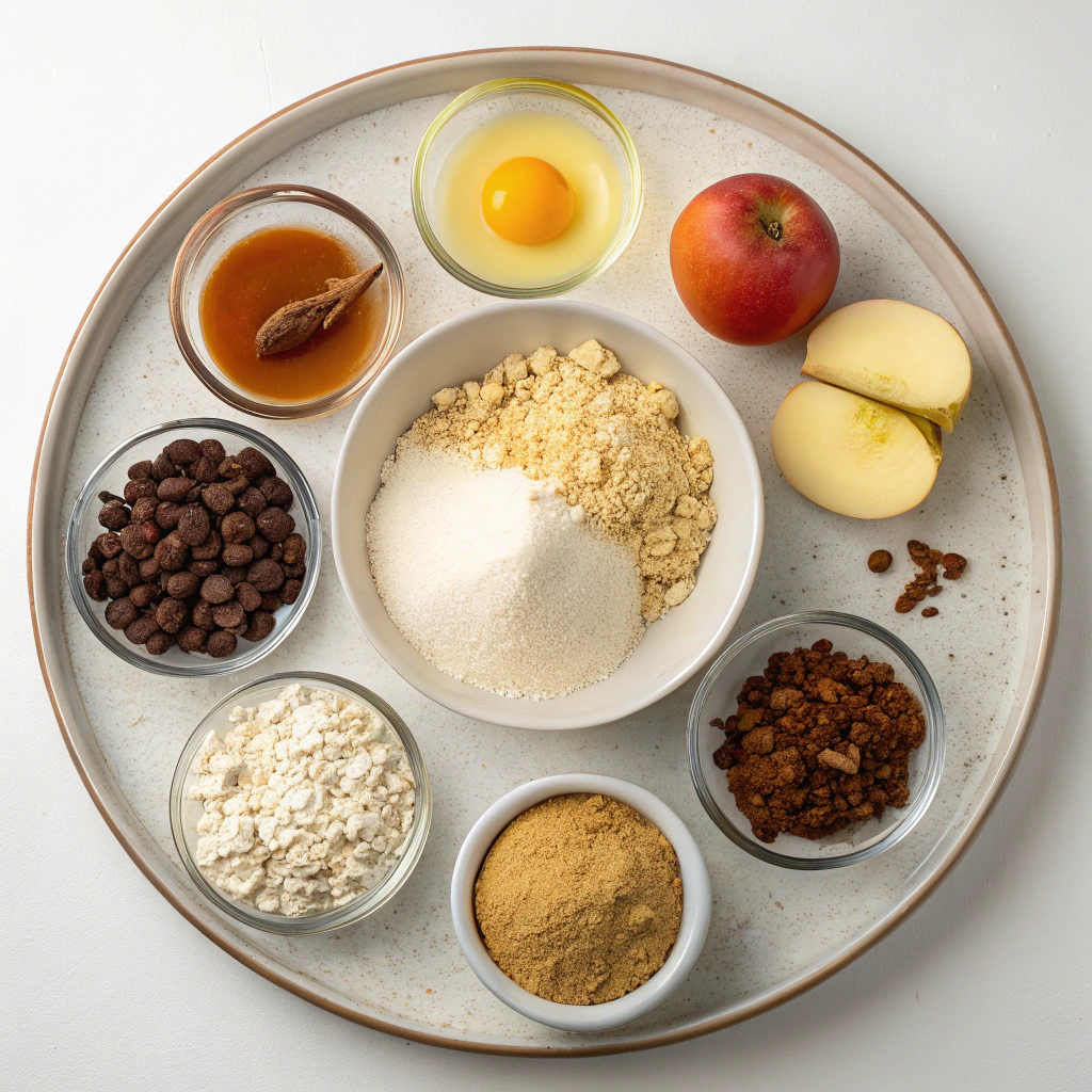 Ingredients for Wholesome Applesauce Muffins