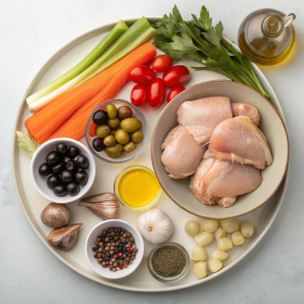 Ingredients for Chicken Cacciatore