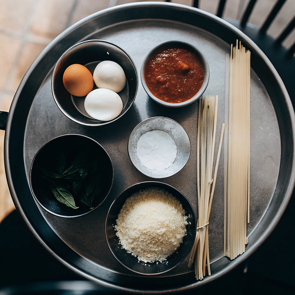 Ingredients for Classic Spaghetti Pie