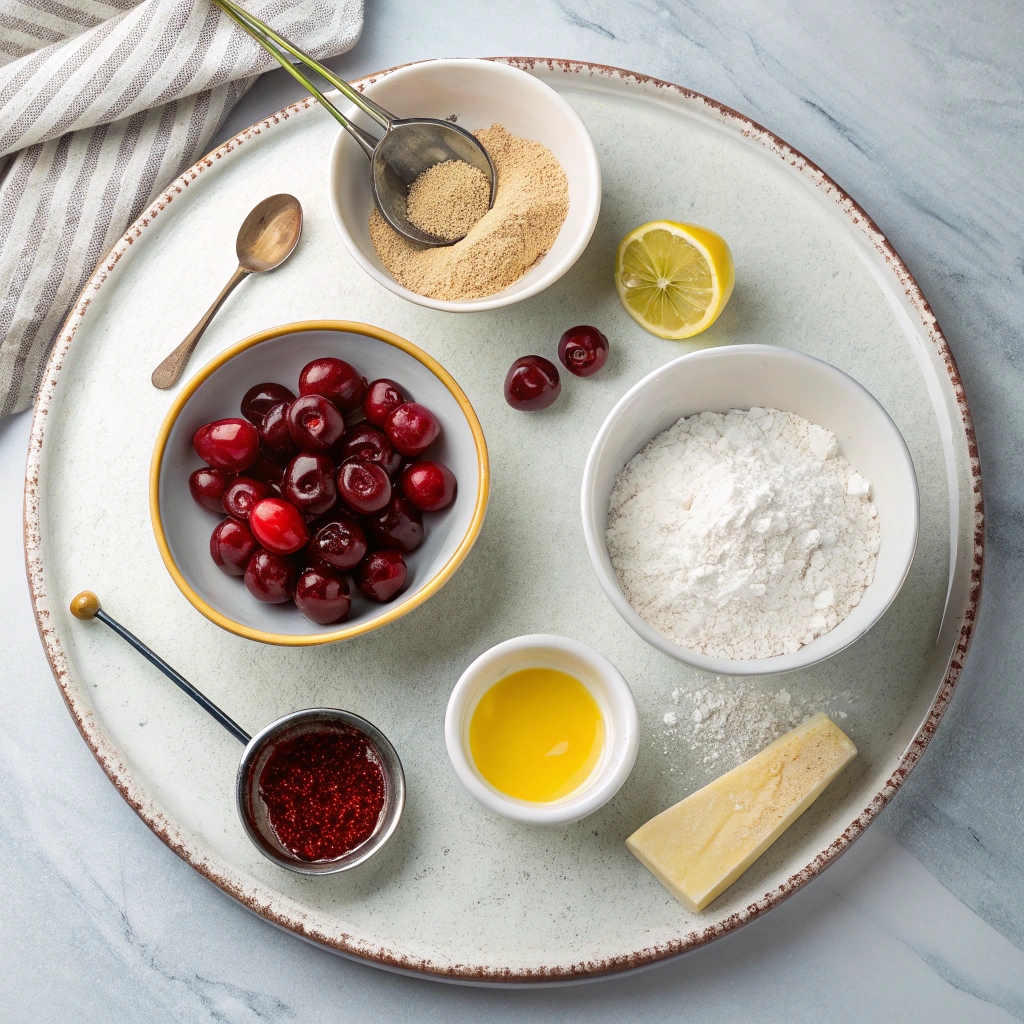 Ingredients for Cherry Cobbler