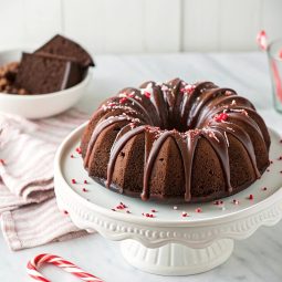 Chocolate Peppermint Bundt Cake