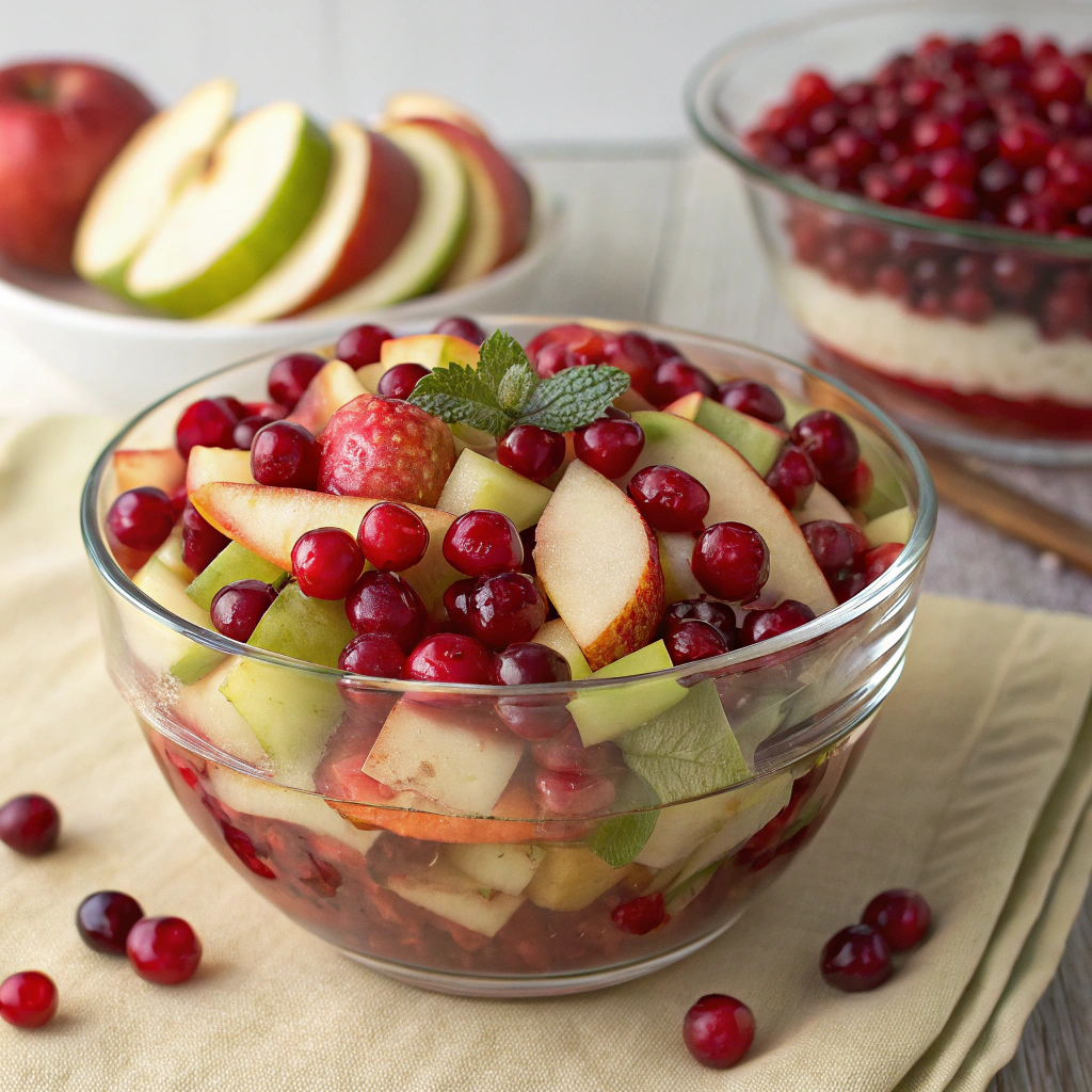 Apple Cranberry Fruit Salad