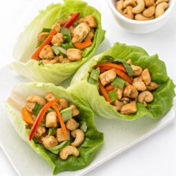 Cashew Chicken Lettuce Wraps