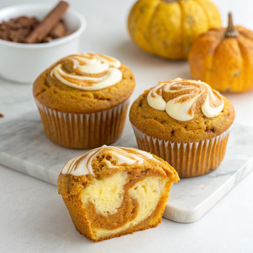 Pumpkin Cream Cheese Muffins