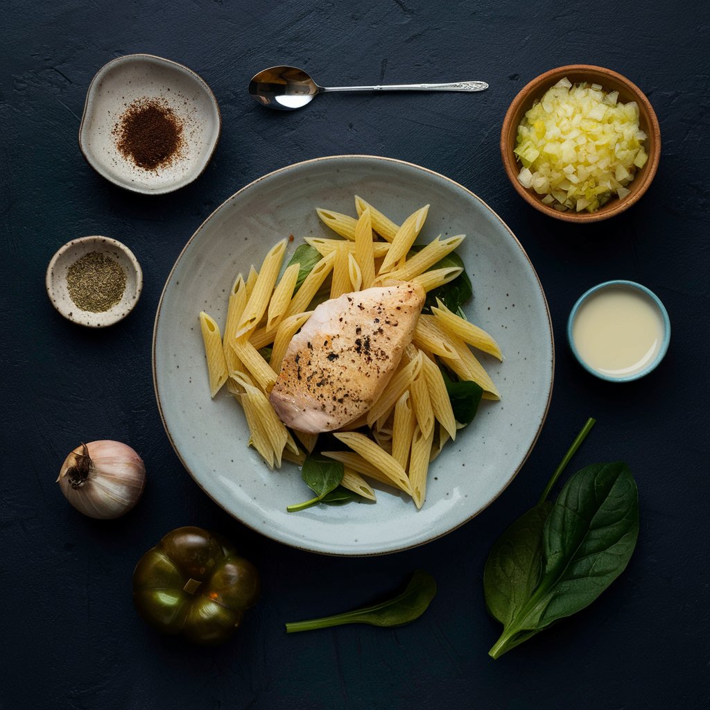 Ingredients for Tuscan Chicken Pasta