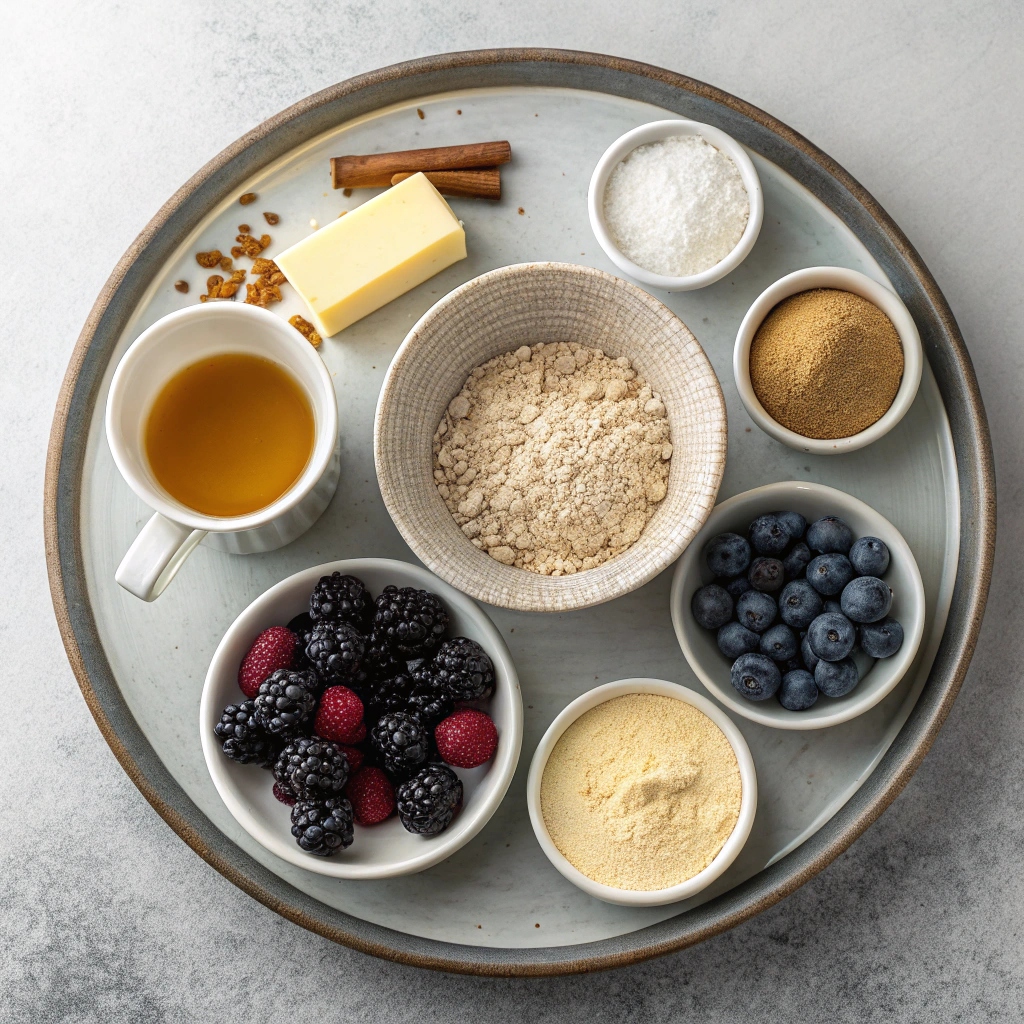 Triple Berry Crisp Ingredients