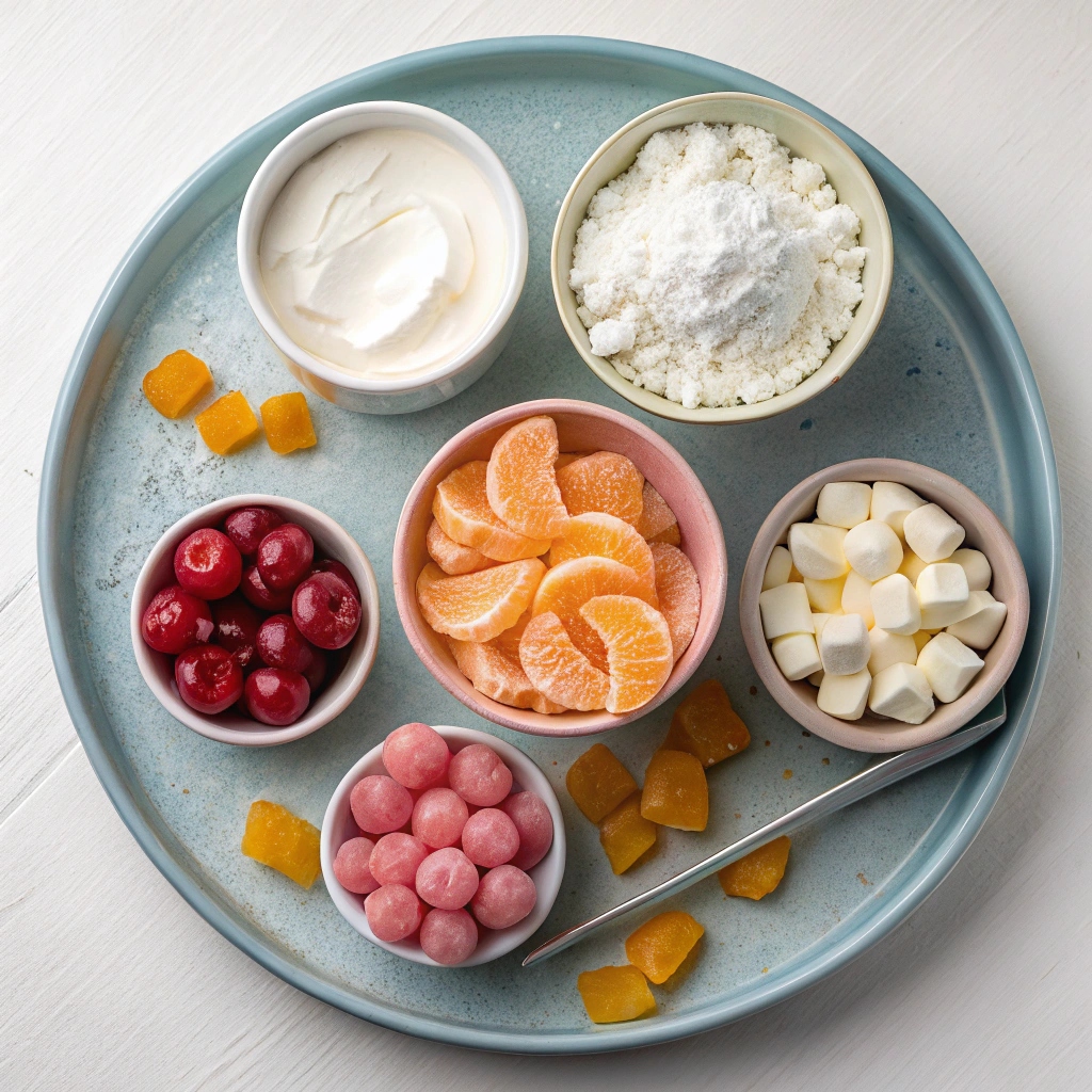 Classic Sweet Ambrosia Salad Ingredients