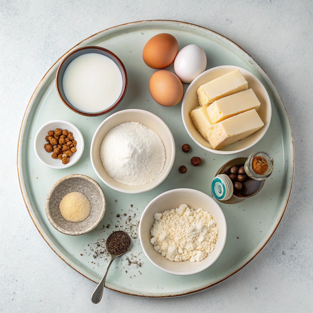 Ingredients for Heavenly Rum Cake