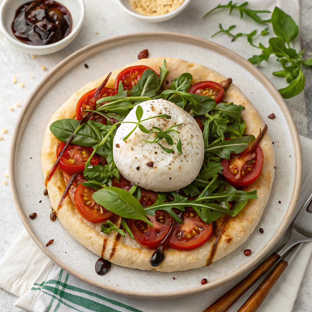 Simple & Fresh Burrata Pizza