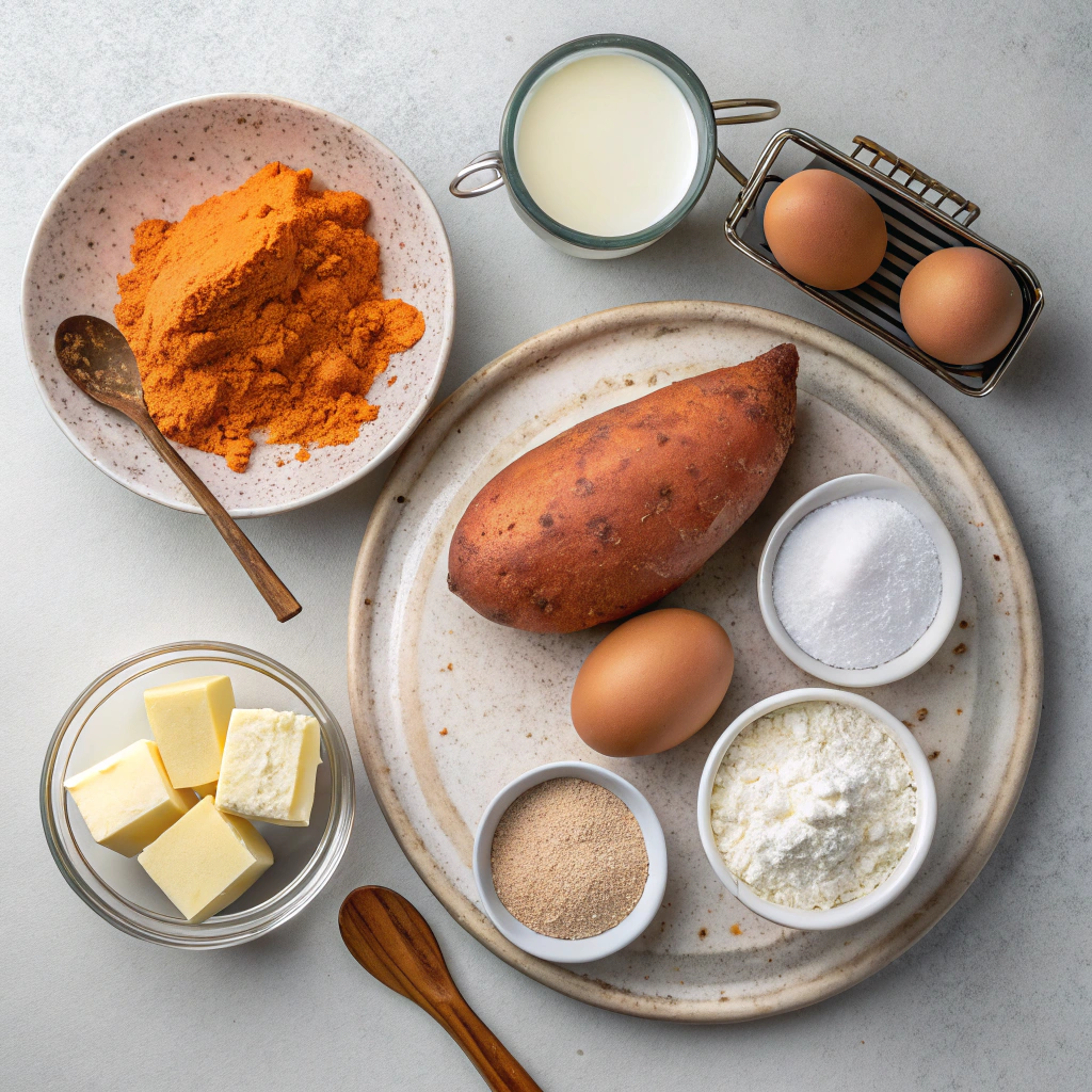 Ingredients for Sweet Potato Casserole