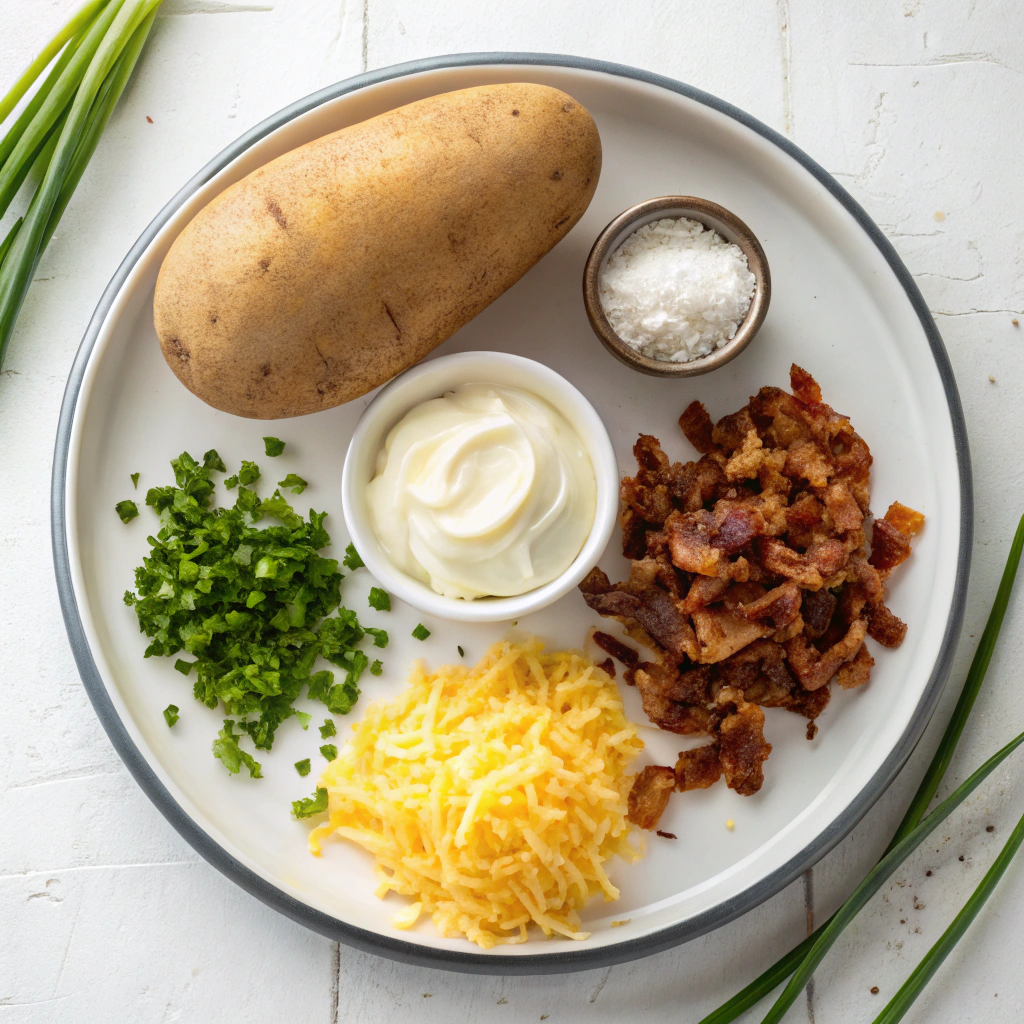 Ingredients for Creamy Baked Potato Salad